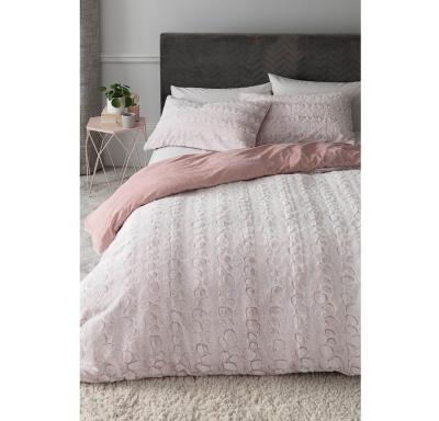 China Pink Faux Fur Duvet Cover Home Bedding Set Large for sale