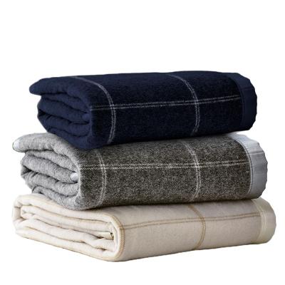 China Anti-pilling wool china blanket for winter for sale