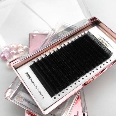 China Logo eyelash natural custom seller customized boxes 005 mink eyelash extensions lash extension kit person 20mm for sale