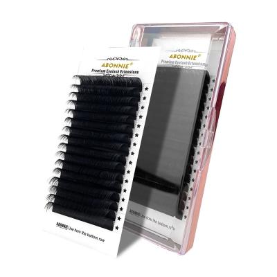 China Natural Material PBT Faux Mink Lashes 0. 05 Person Group Lash Extension 15mm 25mm Eyelash Extensions for sale