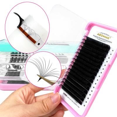 China Custom Seller Matte Individual Eyelash Extensions Super Soft Eyelash Extension Fan Wholesale Fluffy Eyelash Extension for sale