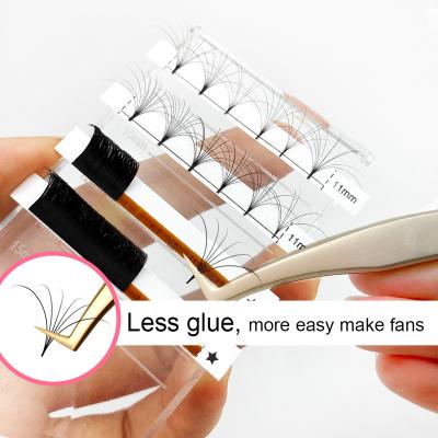 China Abonnie long natural pbt fiber eyelash extensions 0.03 volume eyelash extension for sale