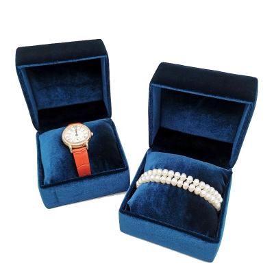 China High Quality Luxury Velvet Jewelry Watch Box Pillow Packaging Plastic Interior For Women Mens Watches Wine Gift Packaging Box Jewelry Velvet Boxes for sale