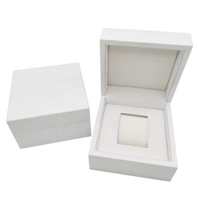 China White Lacquered Luxury Custom Jewelry Wooden Packaging Box Fancy Watch Box With Logo Watch Storage Box for sale