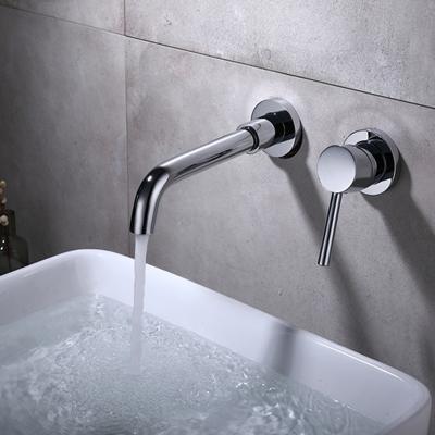 China Sense Faucets Wall Mounted Basin Faucet Single Handle Mixer Tap Bathroom Hot Cold Water Faucet for sale