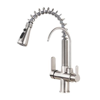 China Hot Sense Faucets And Cold Water Kitchen Sink Faucet Sink Faucet With Drinking Water for sale