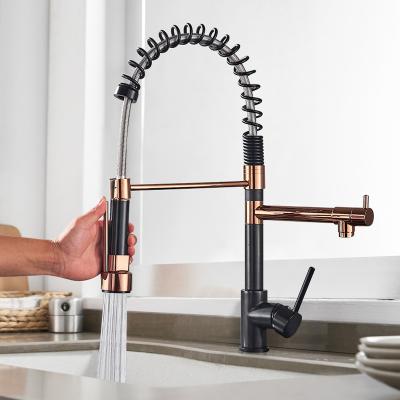 China Hot Sense Faucets And Cold Water Kitchen Sink Faucet Pull Down Kitchen Faucet Torneirasgoumet for sale