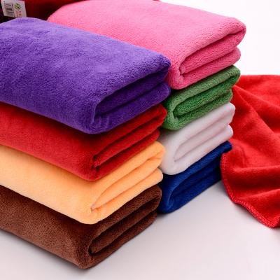 China Factory Wholesale Child Safe Fiber Car Wash Thin Towel 30*70cm Thickened Car Wash Towel Absorbent Car Wash Towel for sale