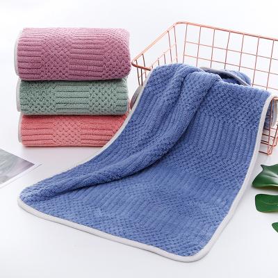 China Good Viable Fiber Towel Wash Face Kids Adult Padded Soft Coral Fleece Net Red With Absorbent Face Towel Customized for sale