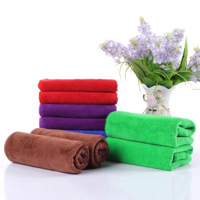 China Makeup Removal Factory Wholesale Fine Fiber Towel 35*75 Polished Padded Absorbent Towel Hair Towel for sale