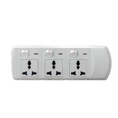 China Household power plug-in mobile three-position switch socket multi-function three-position independent control TB3F3 for sale