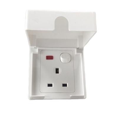 China Household Electrical Switch Power Socket British Type Residential / Multipurpose Switch Socket British Socket With Waterproof Cover for sale