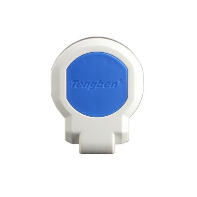 China Residential / General Purpose 10A Three Flat Socket For Appliances Blue + White Three Hole Power Outlet For Appliances for sale