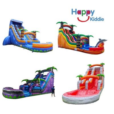 China Factory supply commercial grade PVC inflatable water slide inflatable bouncer with slide for sale for sale