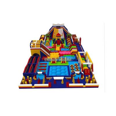 China 0.55 mm PVC tarpaulin 2019 NEW design EN-14960 inflatable amusement theme park for sale for sale