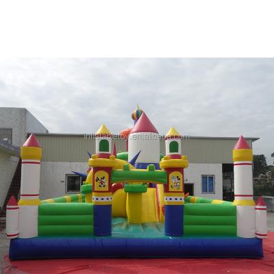 China High Quality PVC Soap Rocket Outdoor Inflatable Playground For Kids for sale