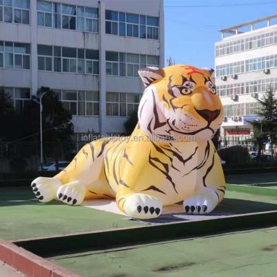 China Oxford+ PVC Tarpaulin OEM Advertising Inflatables Toy Inflatable Animal Tiger Inflatable Animal Toy for sale