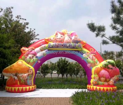 China Kiddie Wholesale Price Rainbow Arch Movie Dream Inflatable Entrance Arch Party Arch For Sale Customized Size for sale