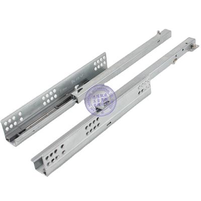 China Modern Soft Narrow Drawer Slides Heavy Duty Drawer Runners (With Adjustable Pin) for sale