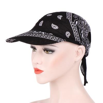 China breathable & Beautiful Retro Hot Selling Women Floral Cotton Waterproof Color Brim Adjustable Baseballcap Turban for sale