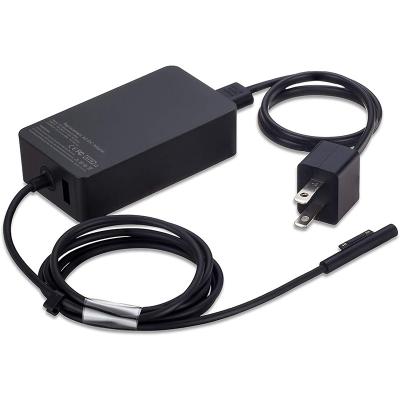 China Outdoor Laptop AC Book Charger 44W 15V 2.58A For Windows Surface Pro X 7 6 5 1/2 Pound Laptop Charger for sale