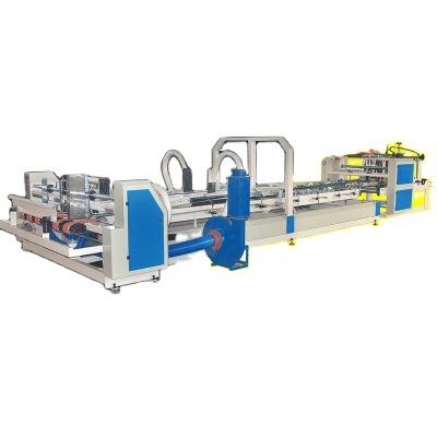 China Factory near me corrugated carton sealing machine box supplier corrugated carton machines QZD-2400 high-speed automatic corrugated carton box gluer machine automatic carton folder for sale