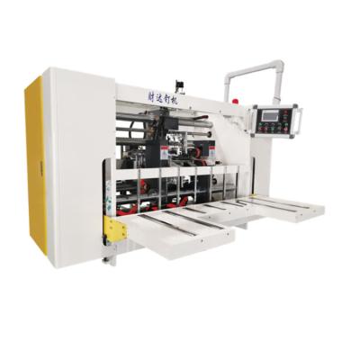 China Manufacturing Plant Guangzhou Caida Factory Direct Supply CD-3000 Semi-Automatic Carton Nailing Machine High-Speed Double-Servo 2 pcs. Box Stitcher for sale