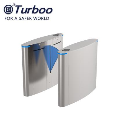 China Automatic Flap Barrier Gate Rfid Card Reader Security Turnstile Gate For Supermarket Office Building for sale