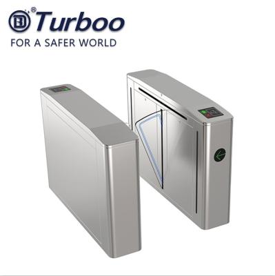 China 304 Stainless Steel Flap Barrier Gate RFID Reader For Office Building for sale