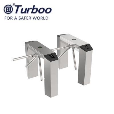 China Three Arms Waist High Turnstile Automatic Reset 304 Stainless Steel for sale