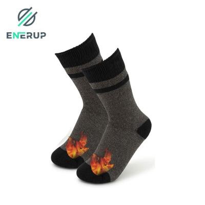 China Quick Dry Heated Insulated Thermal Socks Knitted Comfortable Wool Socks for sale