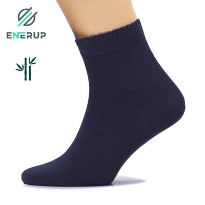 Chine Les chaussettes en bambou de coton de rayonne d'Enerup 74% noircissent de mi chaussettes de veau à vendre