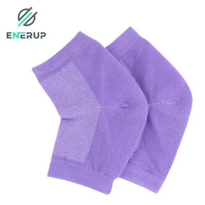 China Purple Hygroscopic Toeless Spa Socks Sleeping Socks For Moisturizing Feet for sale