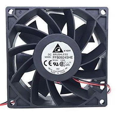 China Original Industrial Equipment Delta Ffb0924she Dc24v 0.60a Double 92*92*38 Ball Axial Fan for sale