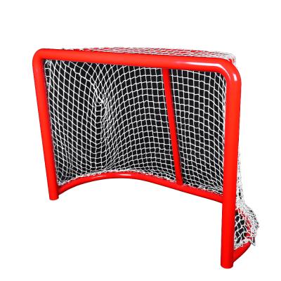 China Sports Playing Team Sport Mini Size Steel High Quality Lightweight Tube Ice Hockey Goal For Kids Training for sale