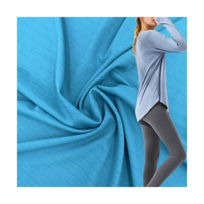 China Double Faced Quick-Drying Eco-Friendly Fit And Breathable Recycled Spandex Fabric Yoga Wear for sale