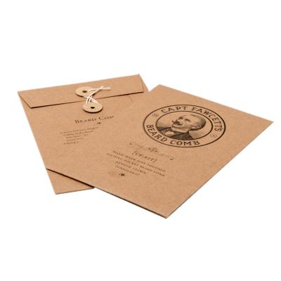 China Modern Luxury Wholesale Kraft Brown Kraft Mailer Wrap Paper Envelope for sale