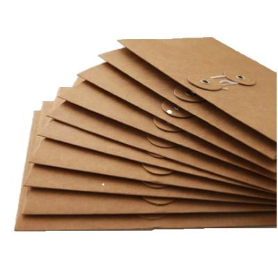 China Modern Luxury Wholesale Craft Paper Box Bangs Kraft Twine And Button Envelopes for sale