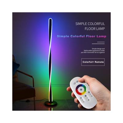 China Modern Minimalist Simple Atmosphere Lamp RGB Red Nordic RGB Red Lamp Floor Lamp Living Room Bedroom Fun Lamp for sale