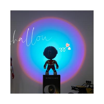 China Ultraman Modern Creative Children's Atmosphere Sunset Photo Background Atmosphere Sunset Night Light Gift for sale