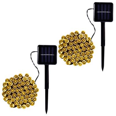 China Outdoor Festival Solar Light Garden Box ABS+LED LED String Battery Color String Light for sale