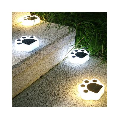 China Bear Paw Buried Landscape Lamp New LED By Solar Cute Animal Waterproof External Shape Bear Paw Lawn Lamp Household Yard Garden for sale