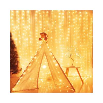 China PVC+Copper Wire+LED LED Curtain Light USB Control Room Decoration Electric Star Light Garland for sale