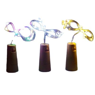 China PVC+LED Copper Wire Hot String Christmas Decoration LED Bottle Wine Light Socket for sale