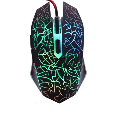 China Breathable Luminous Color Changing Led Lightweight 2400Dpi USB Wired Luminous LED Gaming Mouse For MAC for sale