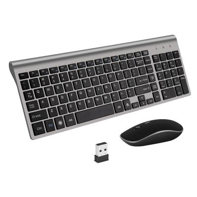 China Factory price wireless high quality cheap ergonomic keyboard and mouse combo for sale