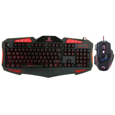 China Numpad usb rohs multimedia computer wired gaming keyboard and mouse combo for sale