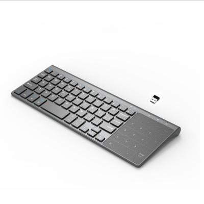 China Mini Wireless Touchpad Keyboard Slim2.4Ghz Keyboard With Touchpad for sale