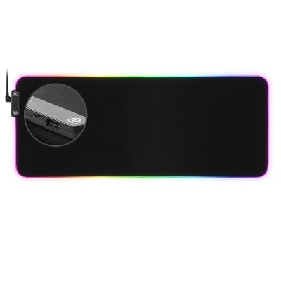 China 100% Eco-friendly Customizable Animated XXL RGB Led Gaming Mouse Pad With 1 HUB USB Port for sale