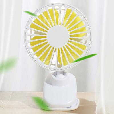 China Mini Refillable Baby Clip Desk Clip Fan Table Fan Mute Clip On Fans 4 Blades for sale